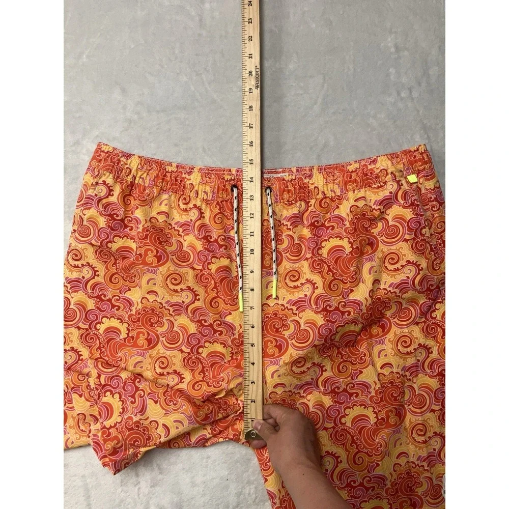 Psycho Bunny Swim Trunks Mens 3XL Paisley Lined Board Shorts Beach Pool